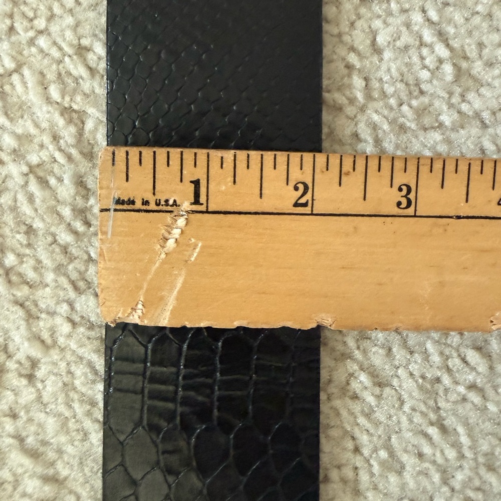 Michael Kors Black Snakeskin Belt - Picture 8 of 8